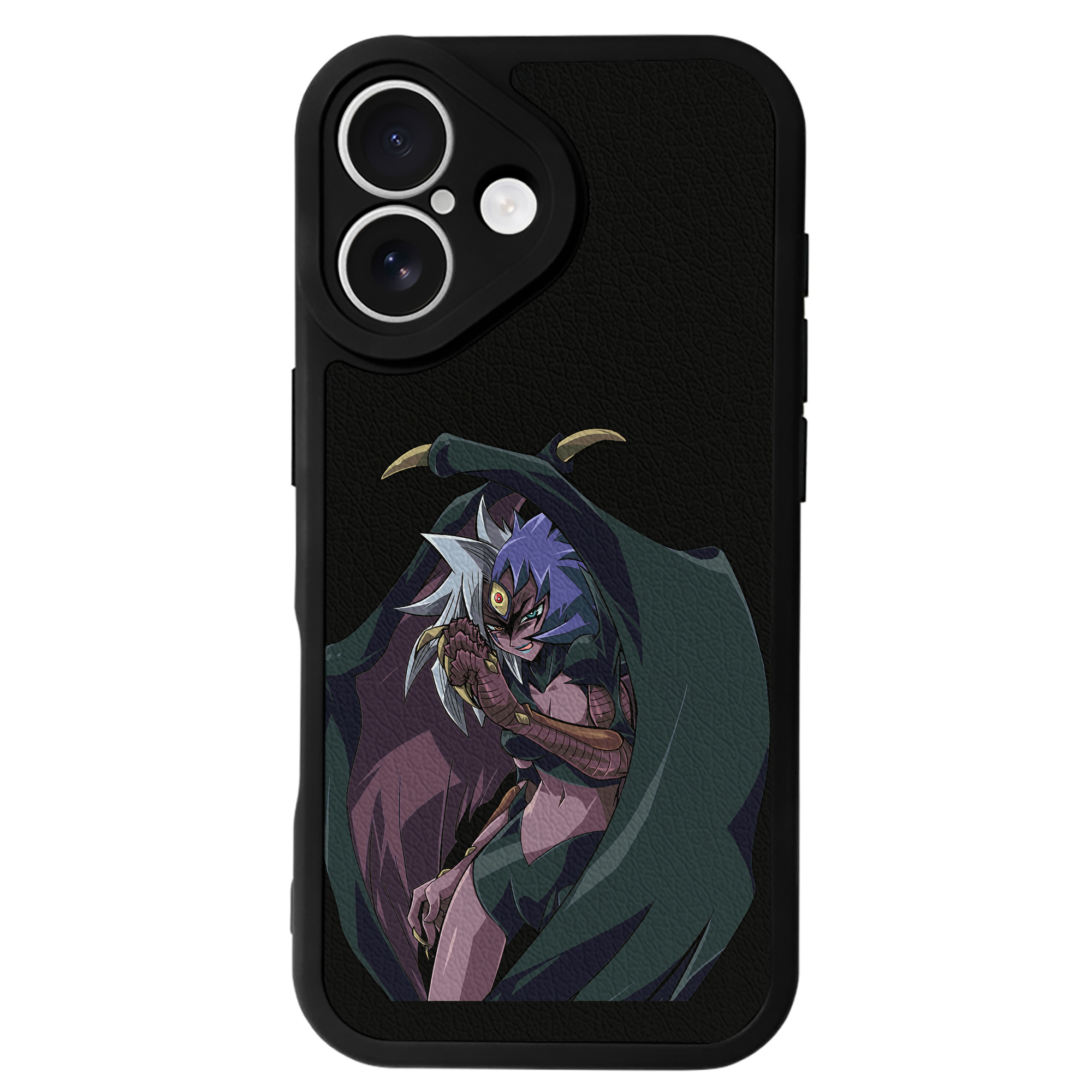 （画像用） 遊☆戯☆王 Yu-Gi-Oh! 【iPhone 16シリーズ対応】シリコンスマホケース（レザー調） 材質：シリコン
